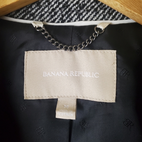Banana Republic Recycled Wool Pea Coat Size M - Picture 8 of 11